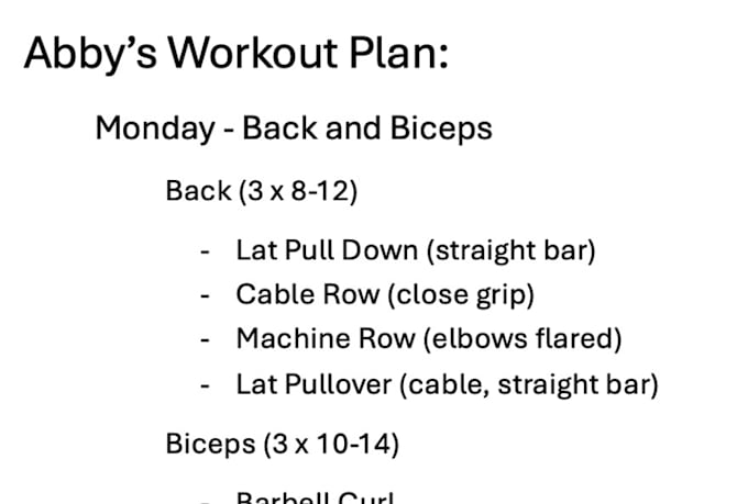 create custom workout plans for women